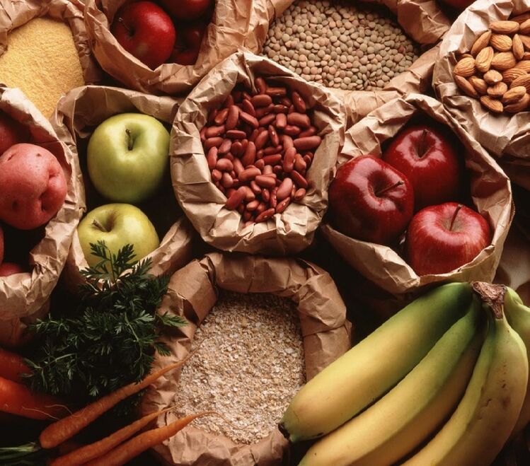 Užitečné potraviny pro dietní přípravu k čištění těla od parazitů